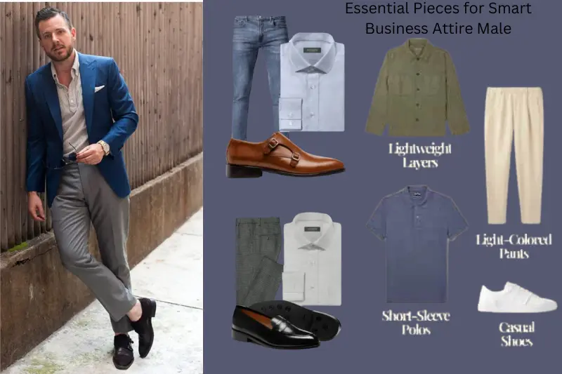 essential pieces for smart business attire male