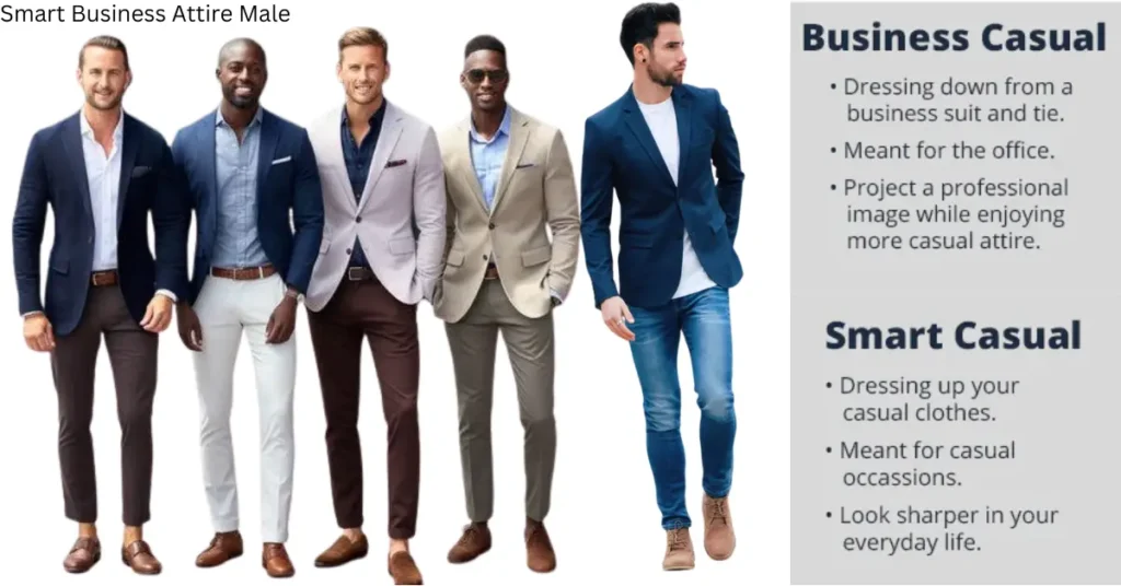 smart business attire male