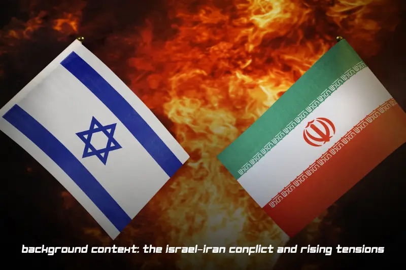 background context the israel–iran conflict and rising tensions
